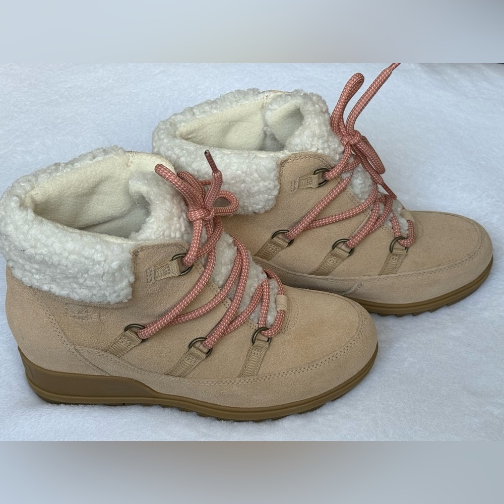 Sorel Women's Evie Lace Up Waterproof Wedge Bootie - Picture 6 of 10
